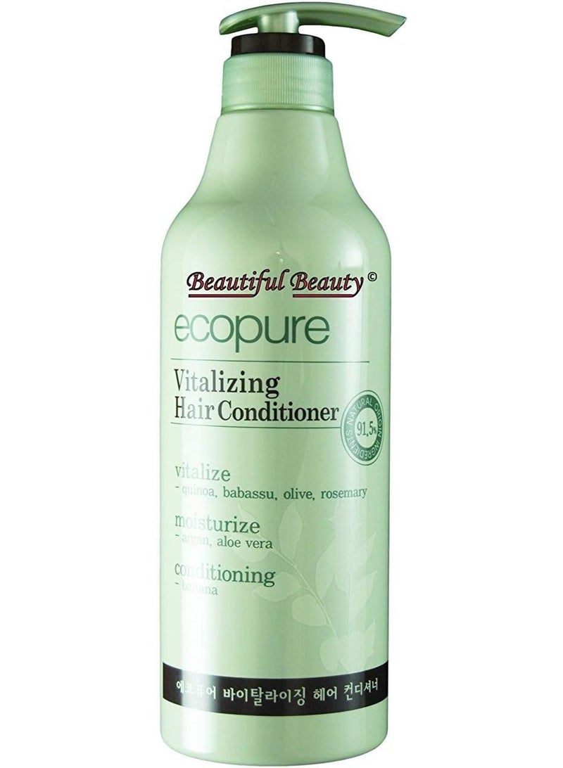 ECOPURE VITALIZING Hair Conditioner 700ml - Natural Origin Ingredients 91.5%