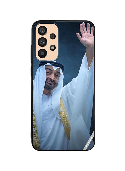 Protective Case Cover For Samsung Galaxy A33 5G Sheikh Mohamed Bin Zayed Al Nahyan Design Multicolour