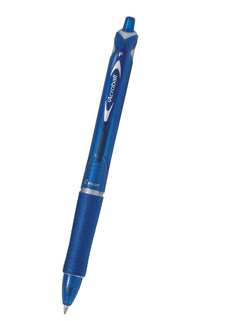 PILOT 4-Piece Acroball Retractable Ballpoint Pen Fine Tip Blue Ink  - Image 2