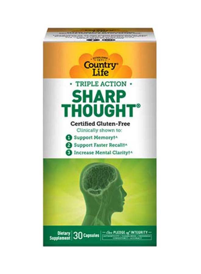 Buy Country Life Triple Action Sharp Thought Capsules 30's Online | 15 ...