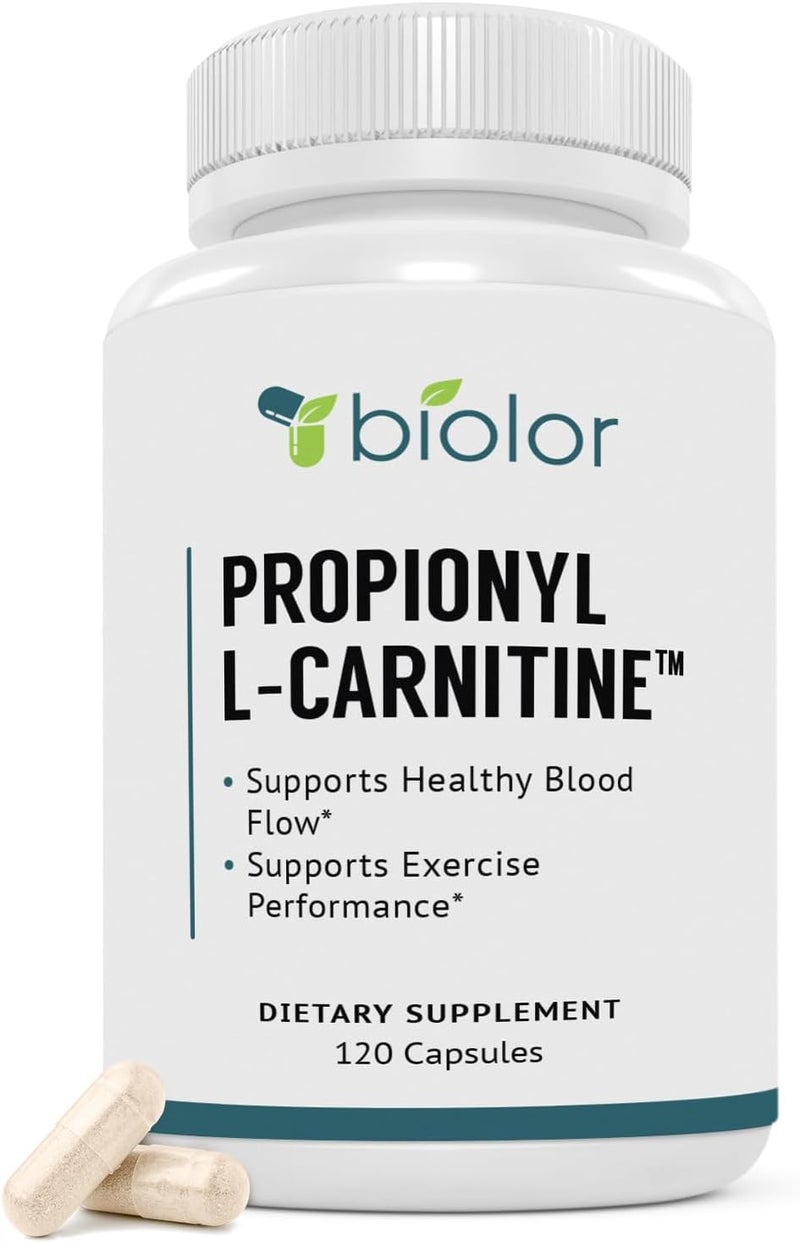 Biolor Biovy High Absorption PropionylLCarnitine PLCAR No Artificial Fillers  Effective Propionyl L Carnitine HCL Supplement to Support Blood Circulation  120 Capsules - Image 1