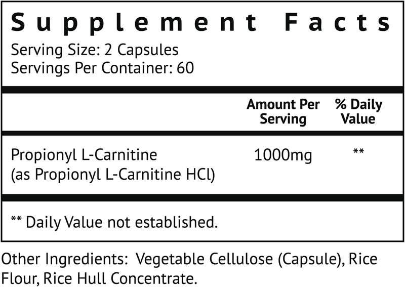 Biolor Biovy High Absorption PropionylLCarnitine PLCAR No Artificial Fillers  Effective Propionyl L Carnitine HCL Supplement to Support Blood Circulation  120 Capsules - Image 2