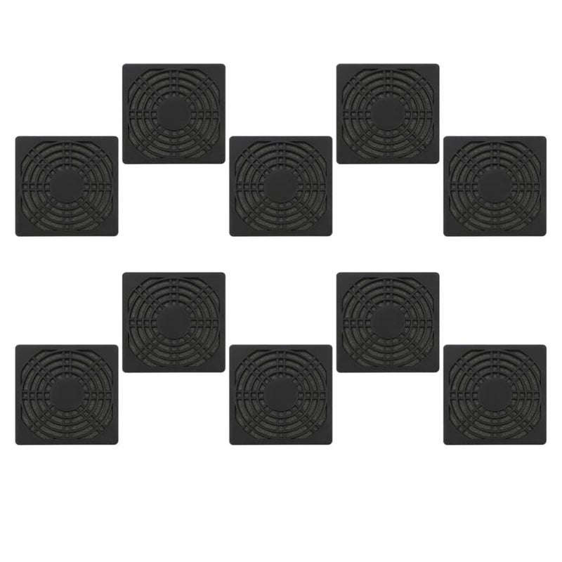 10 Pcs Computer Mesh Fan Cover 5x5x0.5cm Chassis Grill Filter for Case - Image 2