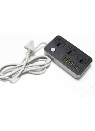 SKY-TOUCH Power Strips Extension Cord 3 Outlets, Power Socket with 5USB + 1PD Universal Charging Socket with 2M Bold Extension Cord - pzsku/Z878DF7F4FBDB0DBEE50CZ/45/1740997993/b8e83f57-7d39-4aab-9e3c-d63e7661114b