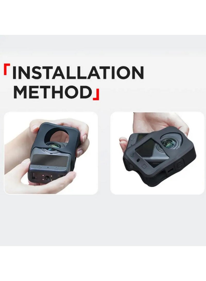 1pcs For DJI Osmo 360 Silicone Protective Case Full Body Cover Anti Scratch Shockproof Soft Sleeve Protector for DJI Osmo 360 Panoramic Camera Accessories - Image 3