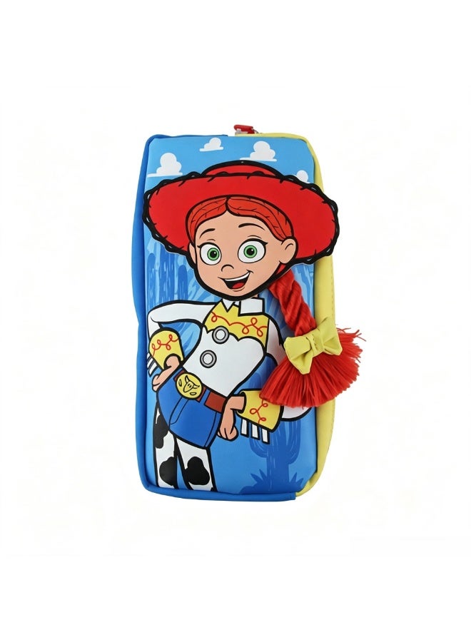 Smiggle Disney Pixar Toy Story Jessie Pencil Case Kids School Stationery Pouch, Large Capacity Durable Daily Use Pouch - Image 1
