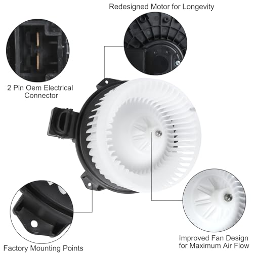 BINWUHI HVAC Heater Blower Motor with Fan Cage Compatible with The Following Models: 2007-2017 Ford Edge, 2008-2012 Honda Accord, Dodge Ram, Acura, Chrysler Sebring, Toyota FJ Cruiser, AY272700-5060 - Image 5