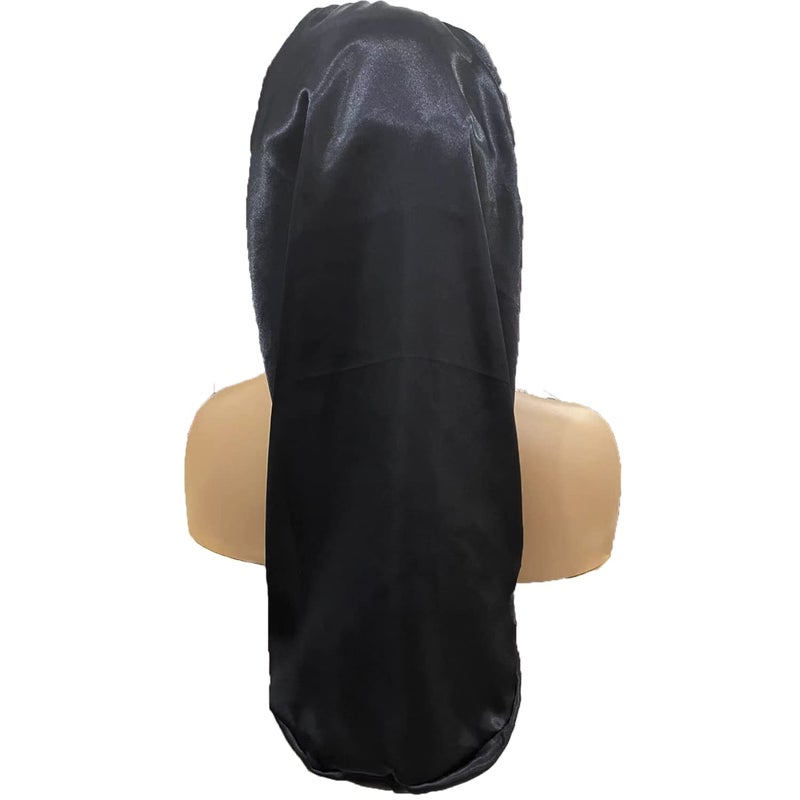 Wzl Wlg 4 Pcs Satin Bonnet for Women, Long Sleep Cap Soft Silky Bonnet for Braids - Image 3