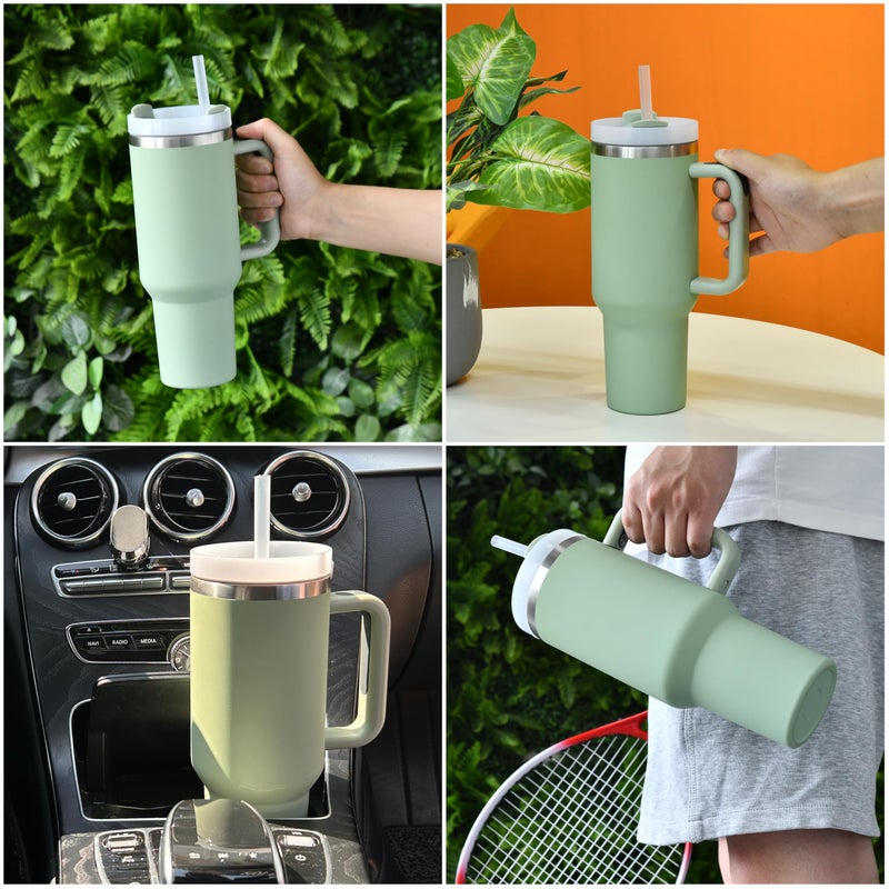 KWOL 6 Pack Stanley Straws for 40 oz Tumbler - Stanley Replacement Straw with 2 Cleaning Brushes, Reusable BPA-Free Plastic, 40 oz Tumbler Accessories - Image 5