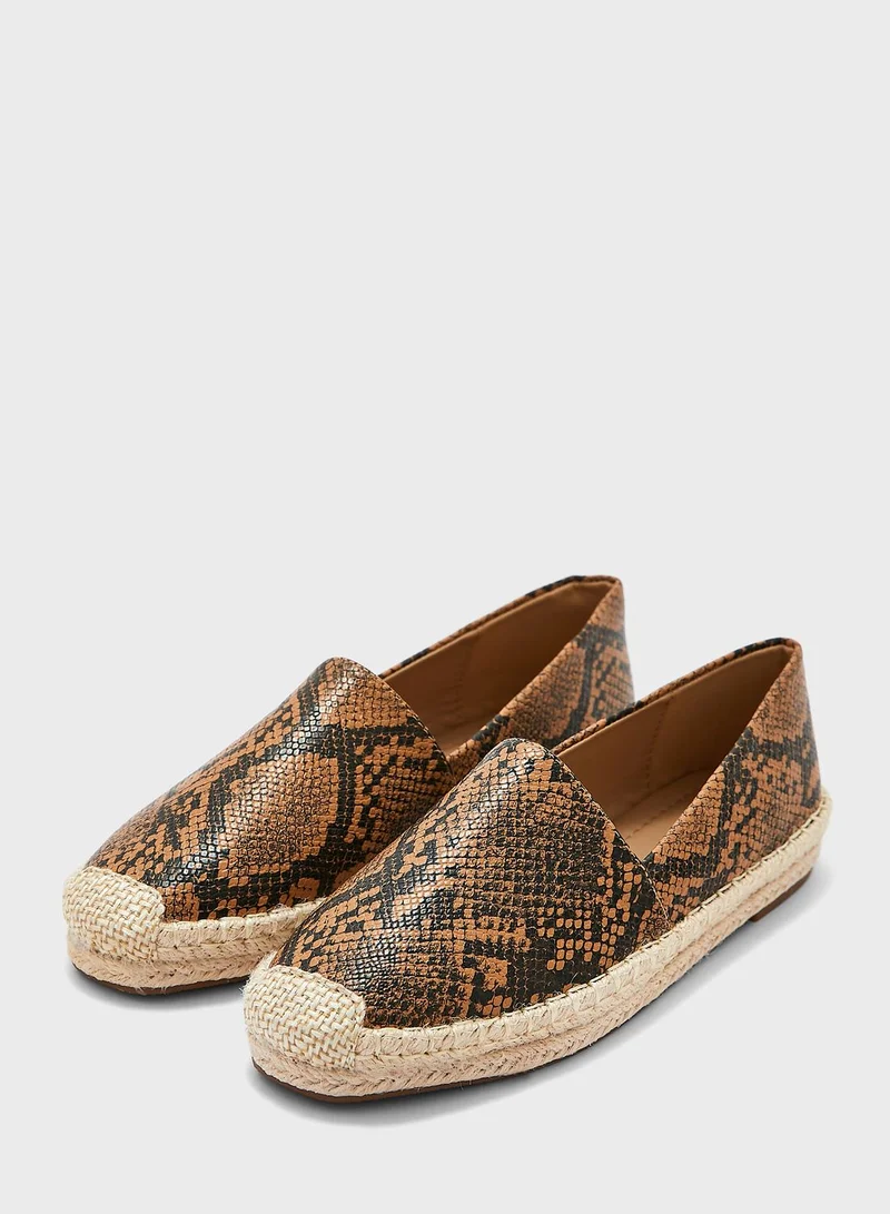 Ginger Snake Effect Espadrile