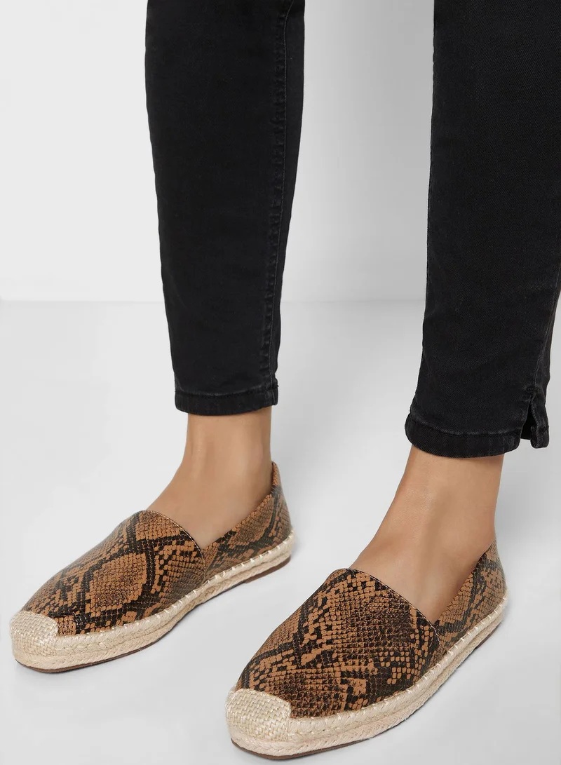 Ginger Snake Effect Espadrile