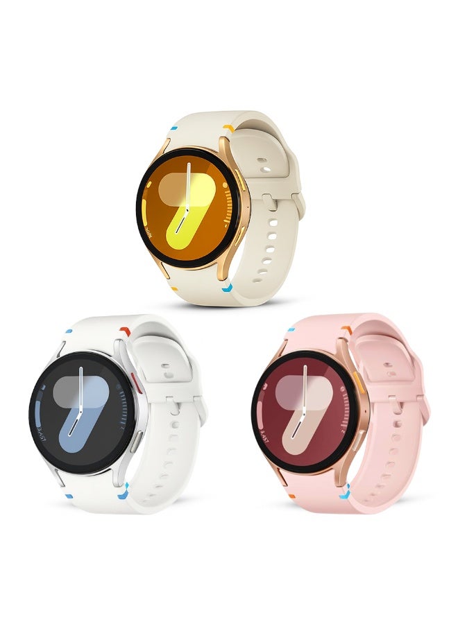 O Ozone (Pack of 3) Silicone Sport Bands Compatible with Samsung Galaxy Watch 8 Band 40mm 44mm, Galaxy Watch 8 Classic Band 46mm, Waterproof Soft Wristband for Women Men- Multi2 - Image 1