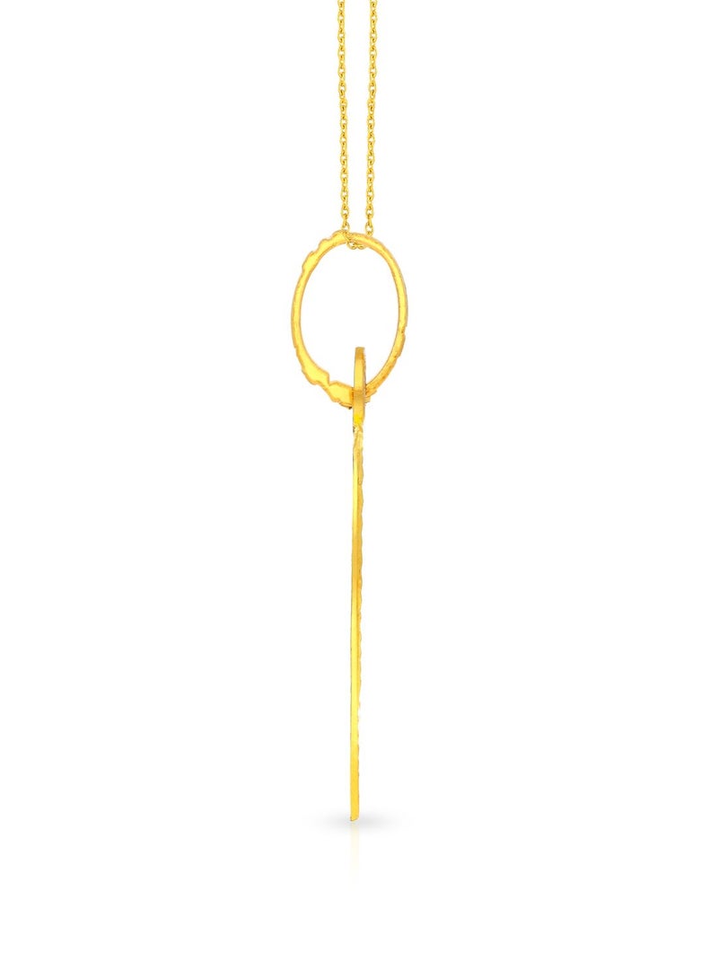 Malabar Gold and Diamonds 22k 916 Purity Gold Pendant for Women EMPN132HY  - Image 3