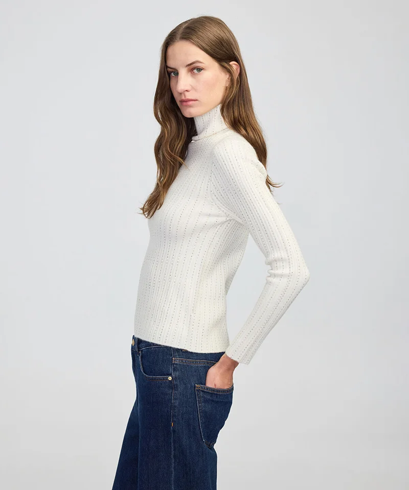 Ipekyol  Embellished Fine Knit Sweater for Women | Best Price UAE