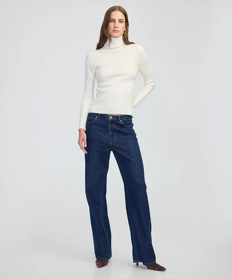 Ipekyol  Embellished Fine Knit Sweater for Women | Best Price UAE