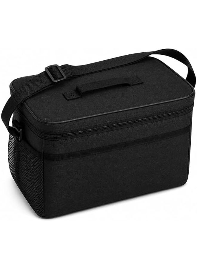 Heavy-duty, reusable, insulated 30-liter grocery bag for food storage. Features a foldable zipper closure and is portable for shopping, travel, picnics, camping, and hot or cold lunches. Dimensions: 40 x 30 x 25 cm - Image 1