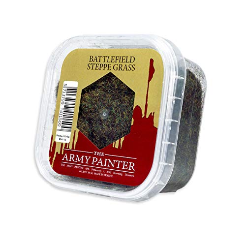 The Army Painter Battlefield Steppe Grass Basing 150 mlfor Miniature Bases Terrains Scenics Static Grass Model Terrain Grass Terrain Model Kit The Army Painter Tufts for Bases of Minis - Image 1