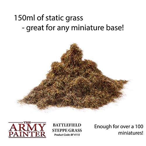 The Army Painter Battlefield Steppe Grass Basing 150 mlfor Miniature Bases Terrains Scenics Static Grass Model Terrain Grass Terrain Model Kit The Army Painter Tufts for Bases of Minis - Image 5