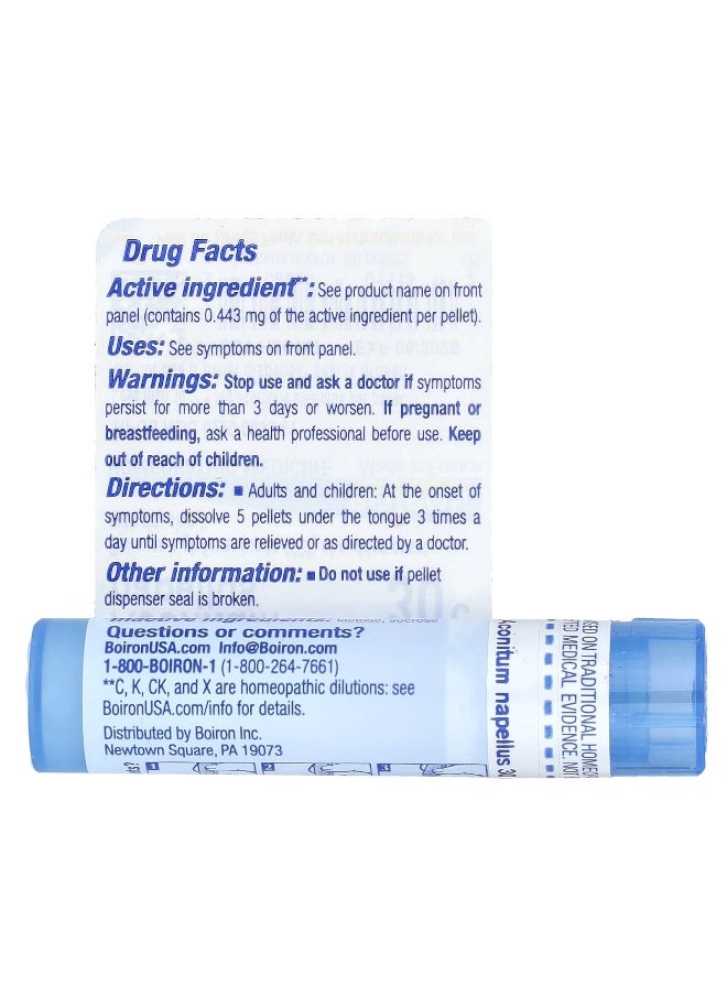 Boiron Boiron, Aconitum Napellus, 30C, Fever Relief, Approx 80 Pellets  - Image 2