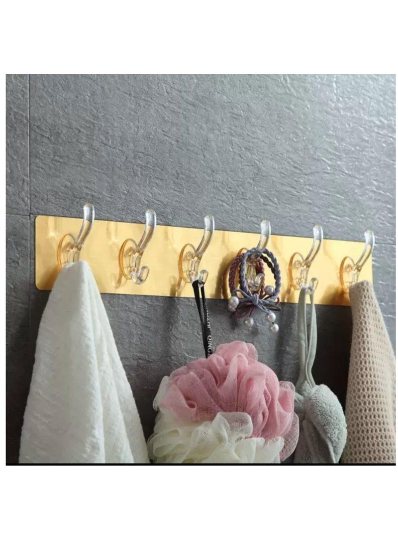 6 Hook Flexible Silicone Stick Hanger 40Cmx8Cm  - Image 1