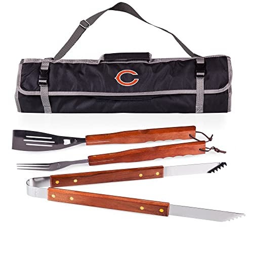 PICNIC TIME NFL Chicago Bears BBQ Tote with Digital Print (3 Piece), One Size, Black - Image 1