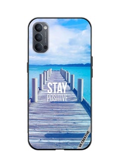 VR CREATIVE Protective Case Cover For Oppo Reno4 Pro 5G Stay Positive Design Multicolour  - Image 1
