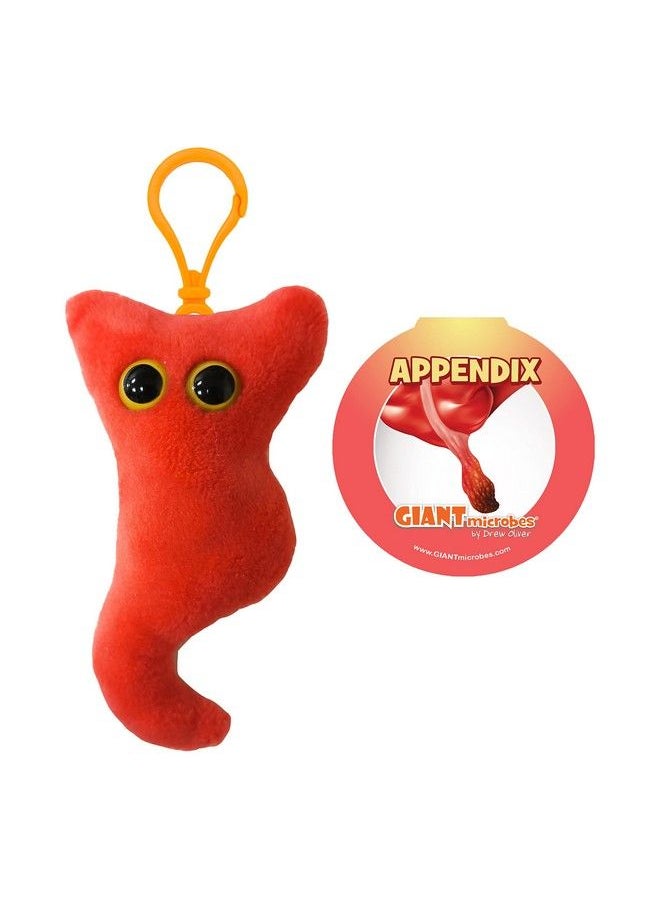 Giant Microbes Giantmicrobes Appendix Plush Keychain Educational Adorable Plush Anatomical Organ Toy Unique Get Well Gift For Appendicitis/Postsurgery/Students/Nurses/Surgeon/Medical Education  - Image 2