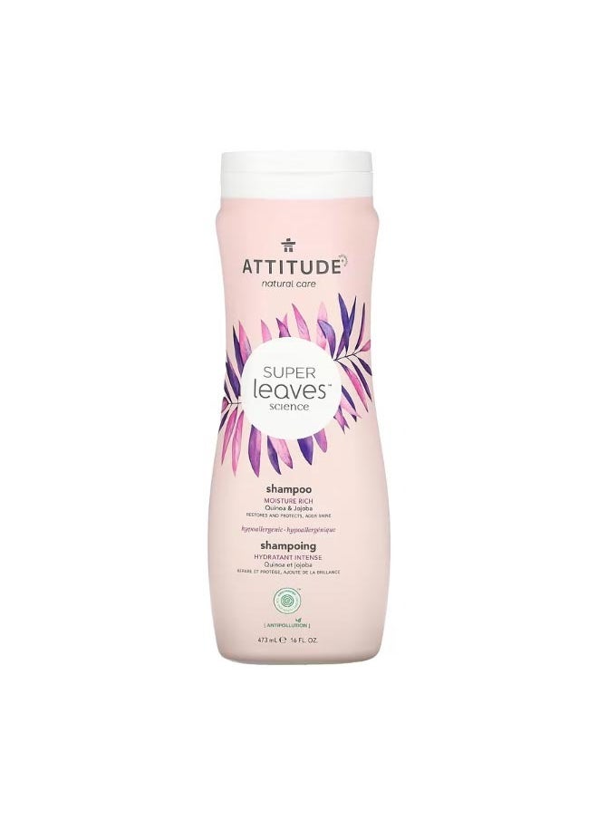 Attitude Super Leaves Science Shampoo Moisture Rich Quinoa And Jojoba 16 oz 473 ml  - Image 1