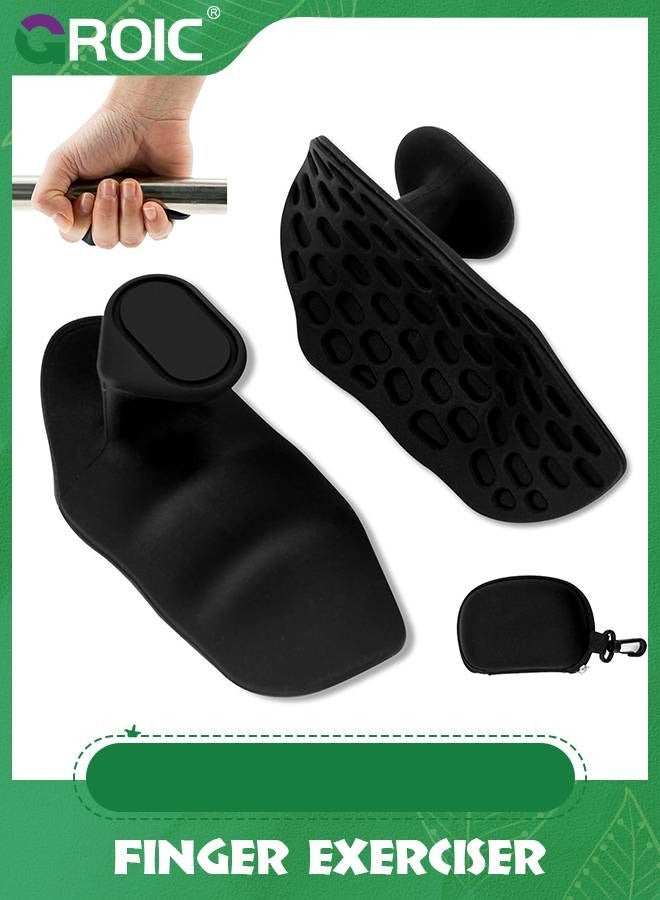 GROIC Weight Lifting Finger Exerciser for Men Women, Rubber Gym Weightlifting Anti-Slip Workout Grips for Gym Training and Exercise, Weight Lifting, Dumbbell, Deadlift, Bar Pad Pull Up Grippers No Sweaty 