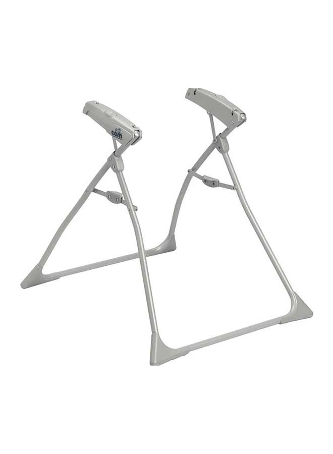 cam حامل صغير قابل للطي لمهد الأطفال ومقعد السيارة، متوافق مع مهد الأطفال الساحلي، حامل، حامل طبيعي قابل للطي، أقصى قدر من النظافة حتى 0-13 كجم - رمادي - Image 1