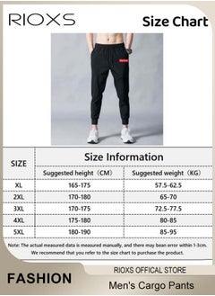 RIOXS Joggers Pants For Men,Athletic Workout Jogger Sweatpants, Men's Cargo Pants, Drawstring Trouser, Tapered Pant With Pockets, Sport Casual Pants For Training Running Exercising  - Image 2