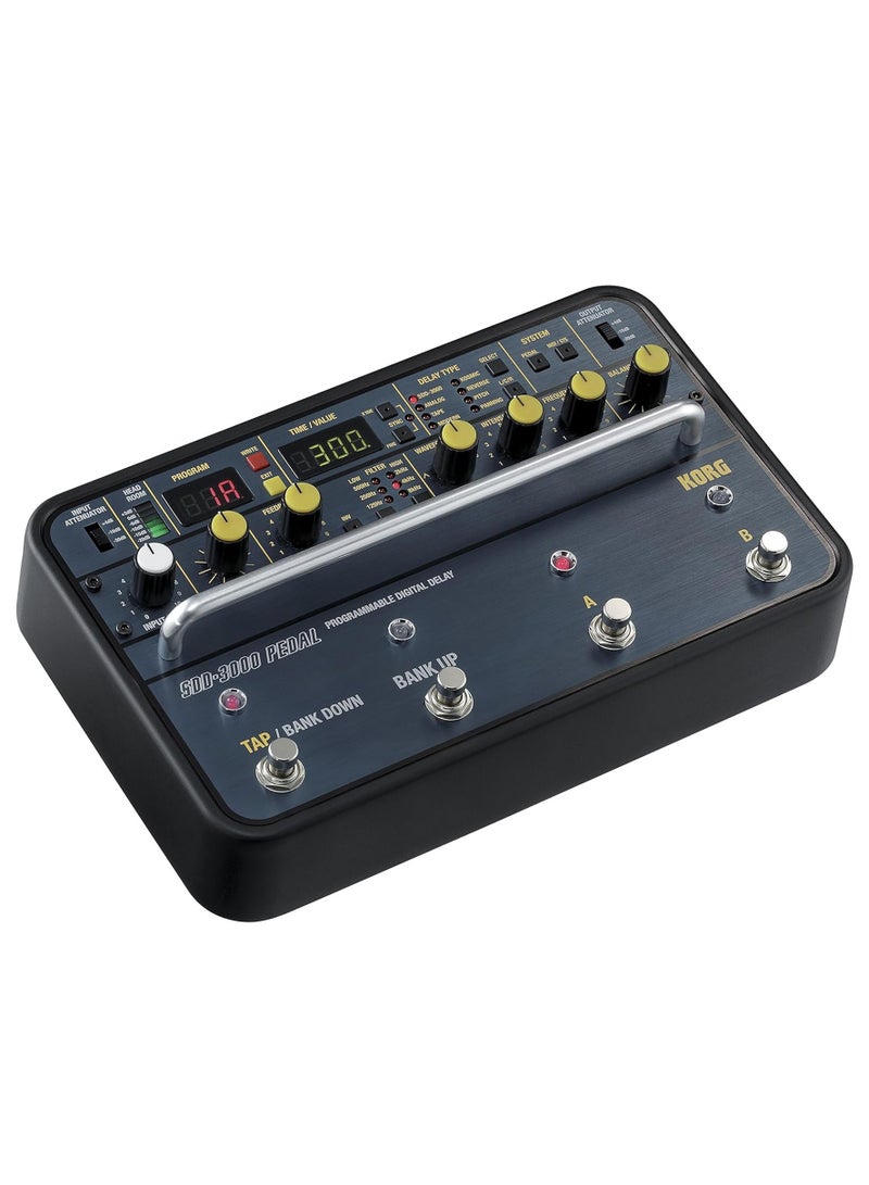 Korg SDD-3000-PDL Programmable Digital Delay | SDD Series | 8 Delay Types | 80 Programs | Stereo I/O | MIDI Compatible | Black - Image 3