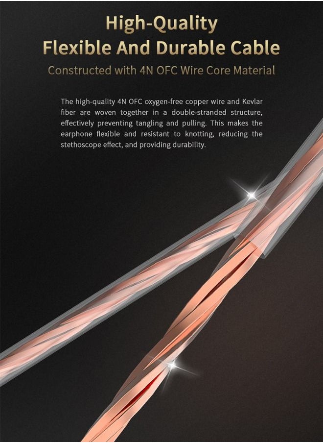 QKZ - QKZ AKX In-Ear Dynamic Earphone, Professional Monitoring Level Headphone, HiFi-Headphones with Microphone and Noise Isolation, Universal 3.5mm Earbud Headphones with Microphone for Running, Gaming - Image 1