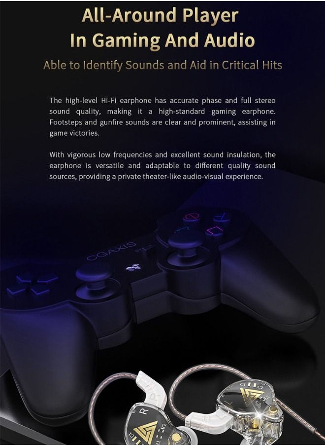 QKZ - QKZ AKX In-Ear Dynamic Earphone, Professional Monitoring Level Headphone, HiFi-Headphones with Microphone and Noise Isolation, Universal 3.5mm Earbud Headphones with Microphone for Running, Gaming - Image 1