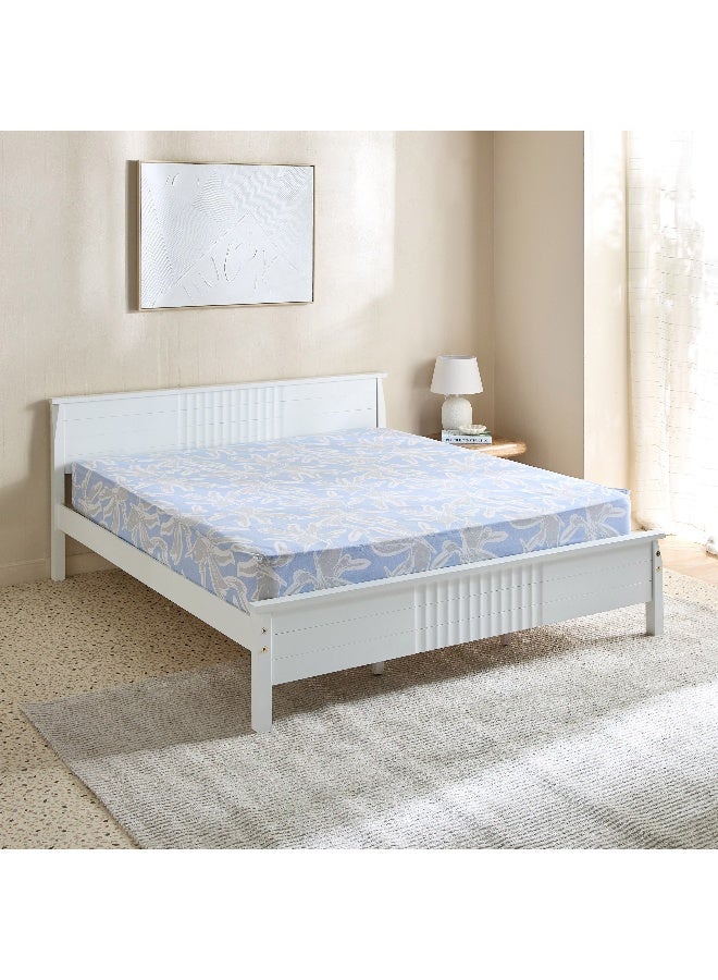 Home Box Malta-Evelyn Printed Cotton King Fitted Sheet - 180x200+33 cm - Image 2