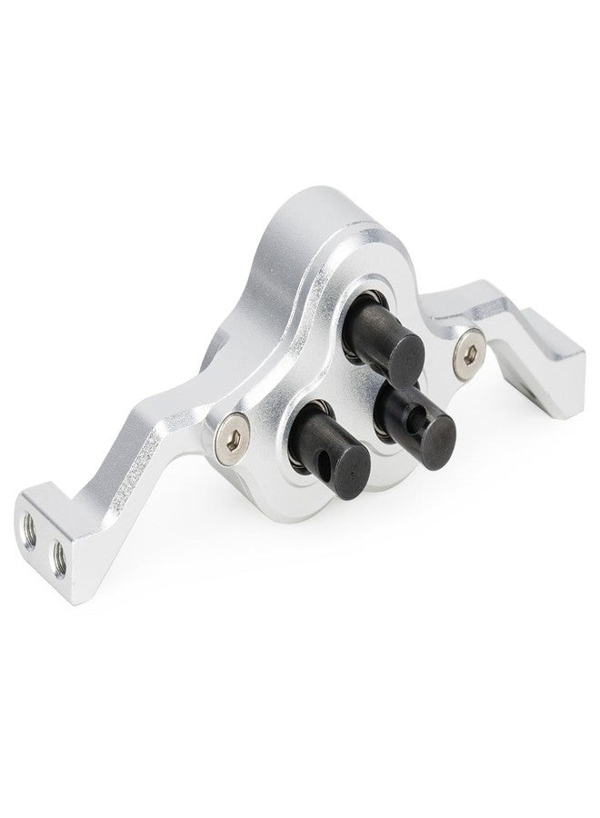 VNUHV Aluminum Transfer Case Gearbox 70mm Width Underdrive 30% for 1/10 RC Crawler Cheater Rigs LCG Chassis Build DIY Upgrade Parts (Silver) - Image 1