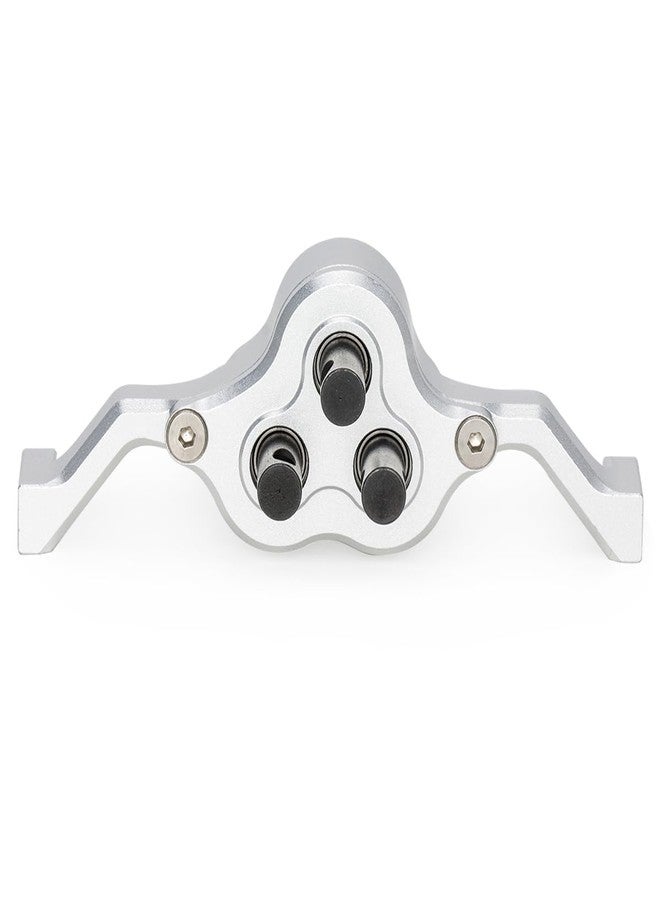 VNUHV Aluminum Transfer Case Gearbox 70mm Width Underdrive 30% for 1/10 RC Crawler Cheater Rigs LCG Chassis Build DIY Upgrade Parts (Silver) - Image 4