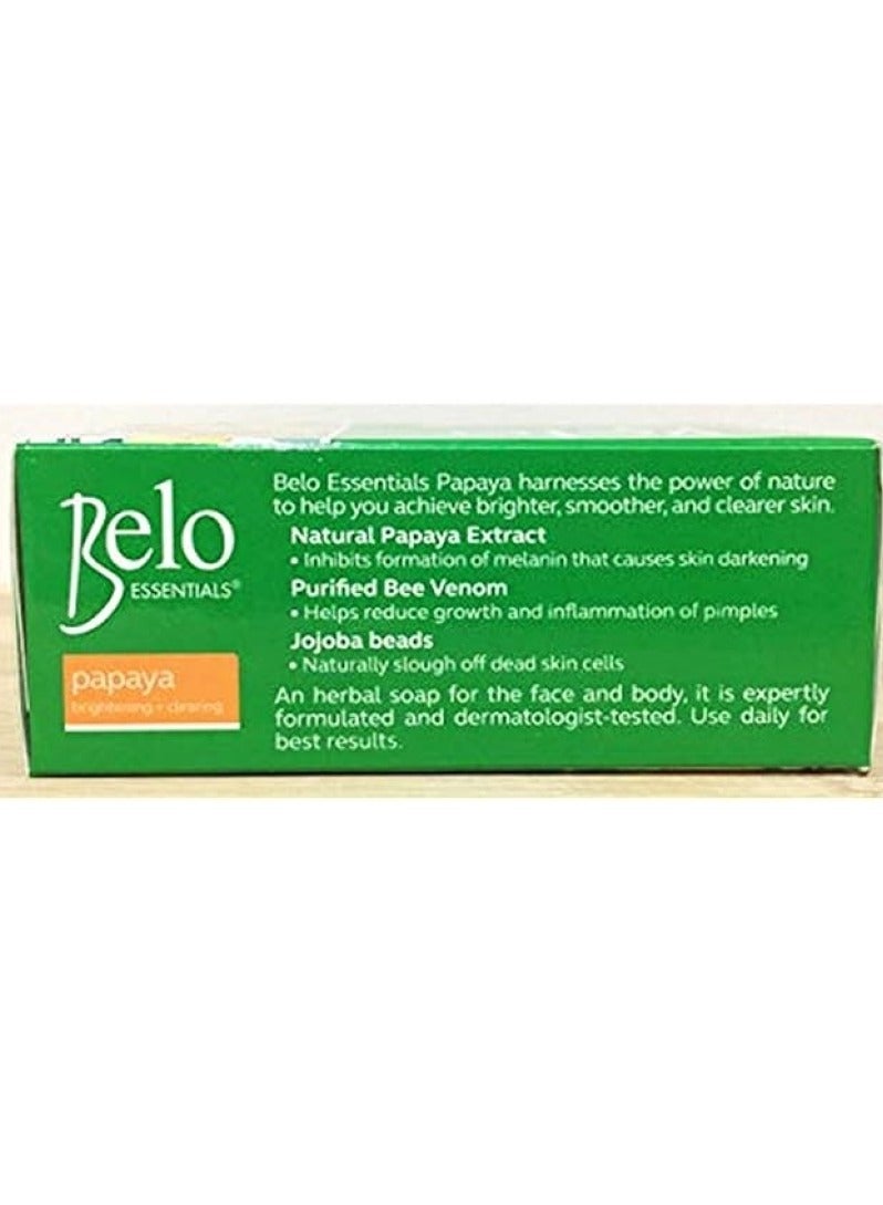 Belo Essentials Papaya Brightening And Clearing Soap 135 G - Image 5