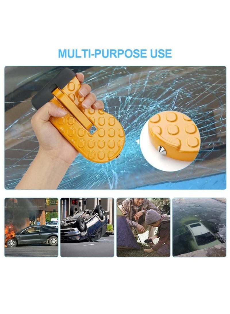 Car Door Step with Glass Breaker Safety Hammer  Roof Rack Access,Car Automotive Foldable Roof Rack Door Step - Fits Most Car, for SUV and Truck, Max Load 400 lbs - Image 5