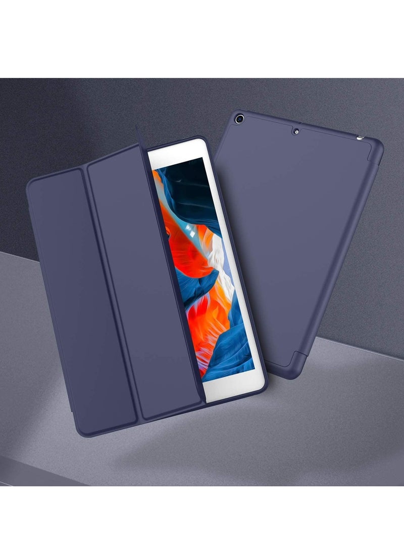 ماركة غير محددة - Smart Case for Samsung Galaxy Tab a7 Case 10.4 Inch 2022 2020 (SM-T509 T500 T503 T505 T507) with Pencil Holder, Soft TPU Smart Stand Back Cover Auto Wake/Sleep Feature - Blue - Image 1