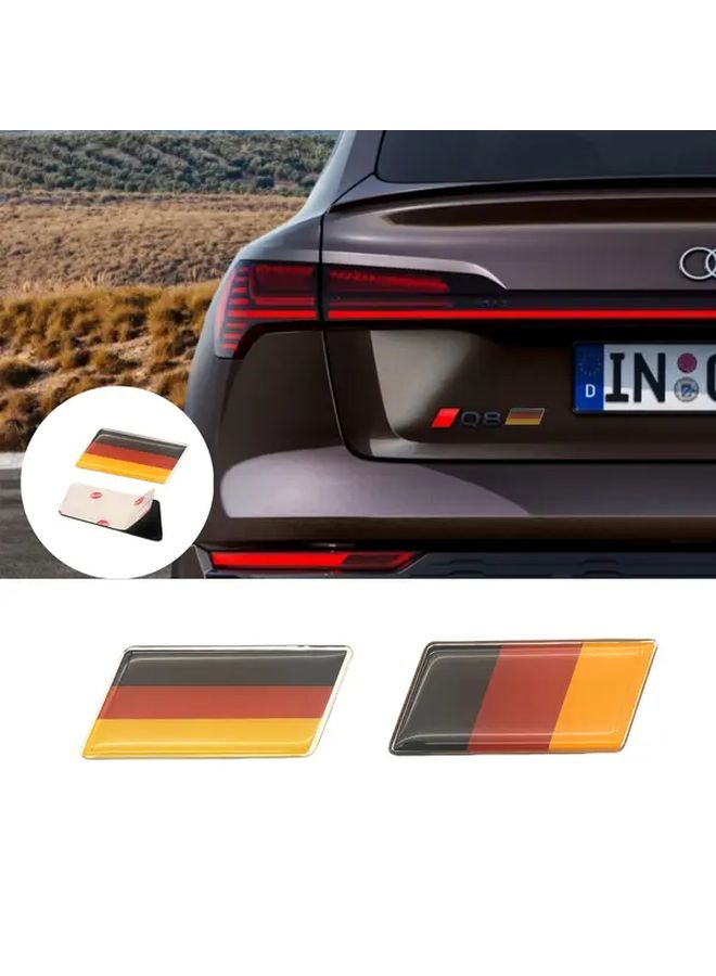German Flag Emblem Sticker Style A Universal Car Body Accessory - Image 1