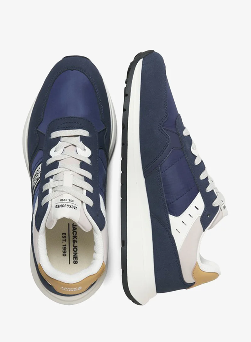 JACK & JONES Navy Peony Casual Low Top Sneakers for Men | Best Price UAE