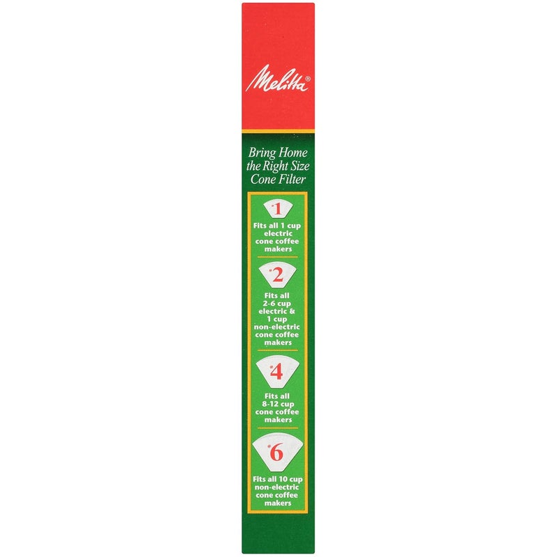 Melitta 2 Cone Coffee Filters White 40 Count Pack of 12 - Image 2