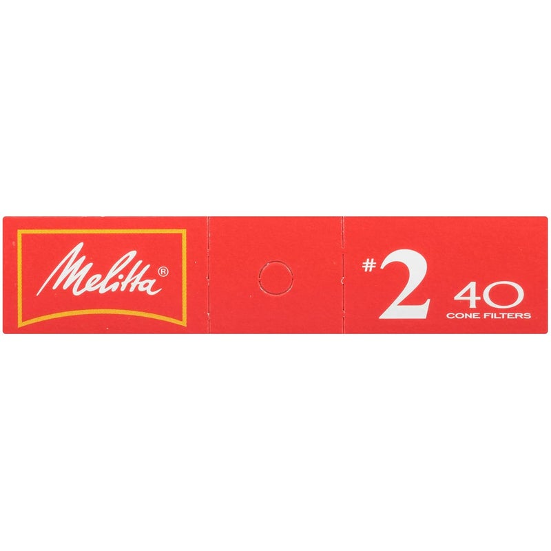 Melitta 2 Cone Coffee Filters White 40 Count Pack of 12 - Image 3