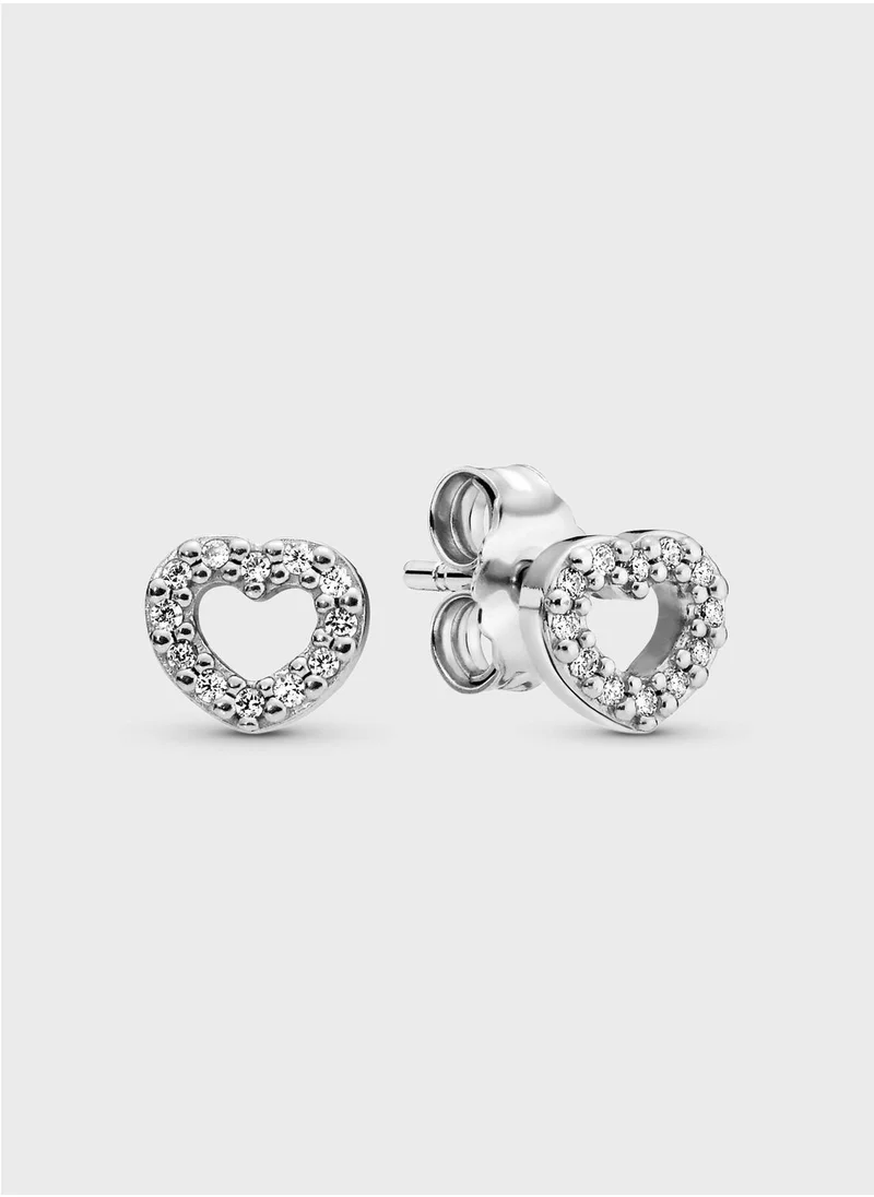 PANDORA Open Heart Stud Earrings