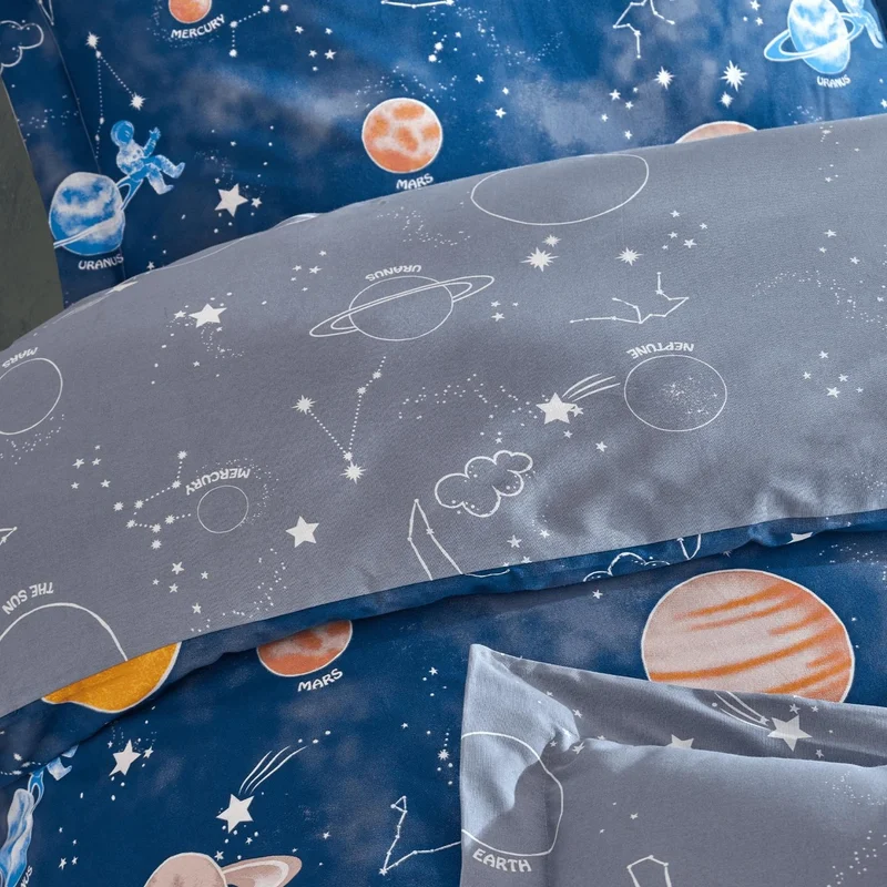 Soley | Galaxy | 100% Cotton Double Duvet Cover Set