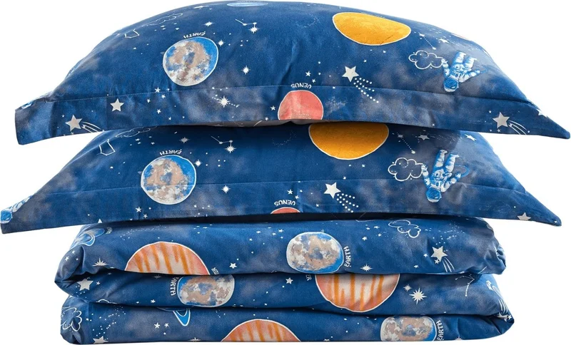 Soley | Galaxy | 100% Cotton Double Duvet Cover Set