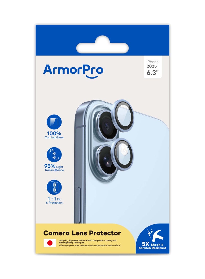ارمور برو واقي عدسة كاميرا ArmorPro باللون الأزرق الفاتح لهاتف iPhone 17 - Image 2