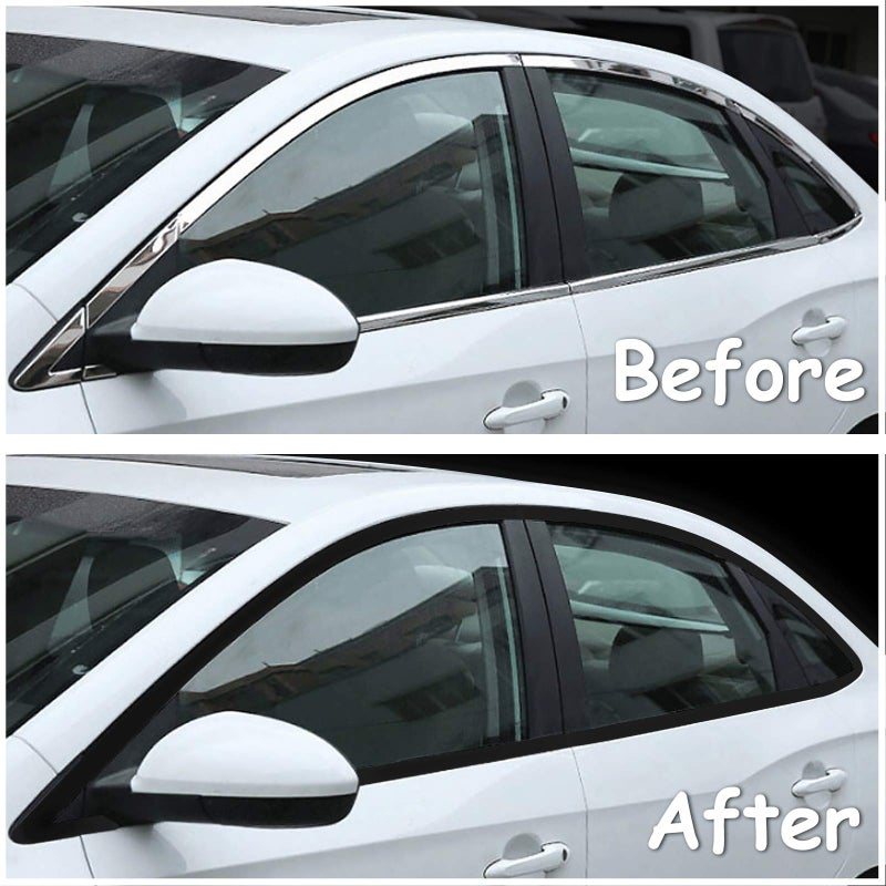 LZLRUN Free Tool Kit Matte Vinyl Tape for Black Out Chrome Delete Window Trim Door Trim (2Inches x 30Feet) - Image 5