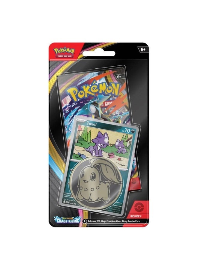 Pokemon Pokémon TCG: Mega Evolution Chaos Rising Checklane Blister Pack (Toxel Promo Card & Coin) - Image 2
